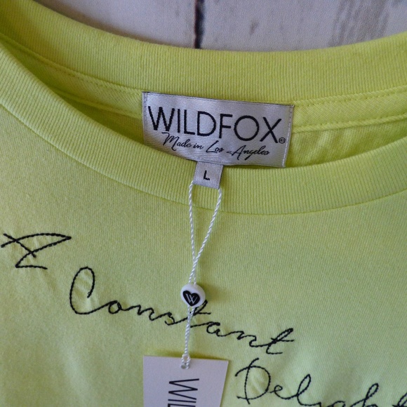 WILDFOX Delight No9 Tee Shirt NEW L/XL - Picture 7 of 7